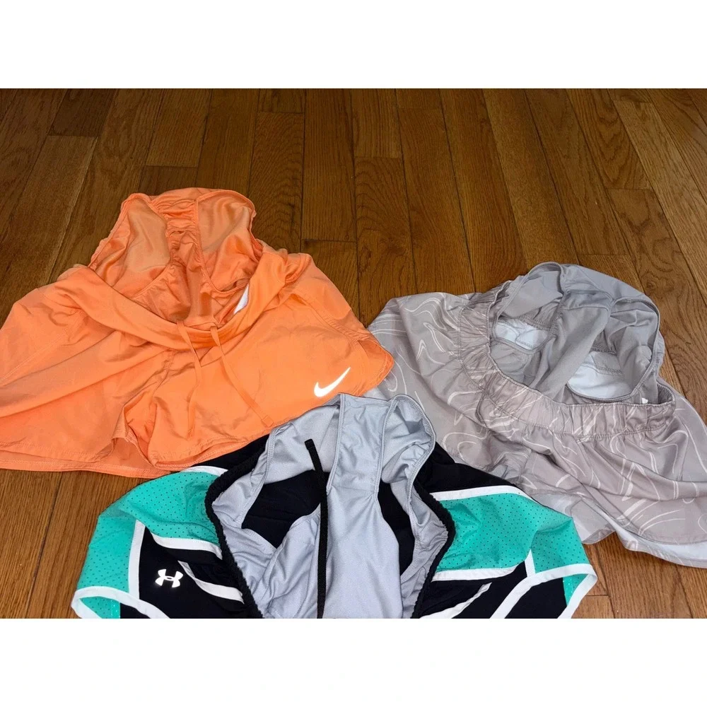 Nike Under Armour Old Navy Womens Running Shorts Bundle Small Orange Grey Black